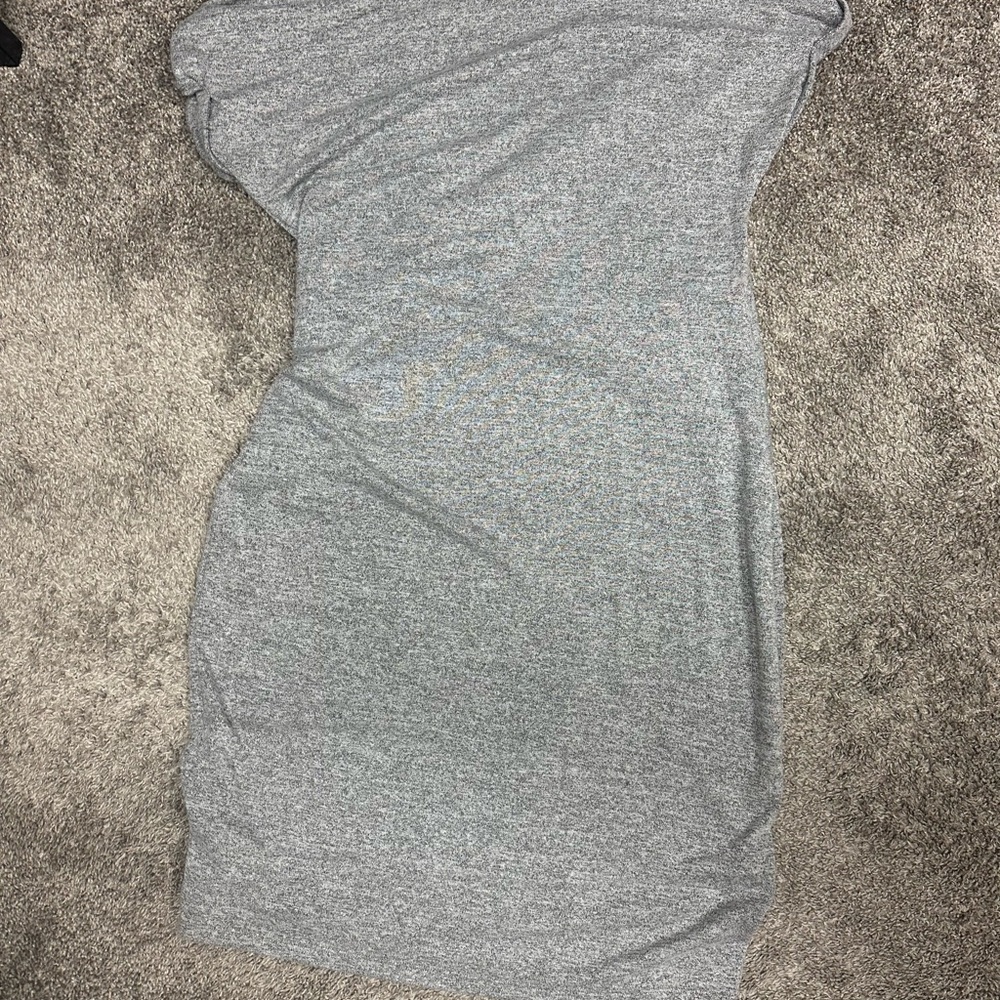 GAP Gray cinched waist sweater dress - Picture 2 of 4